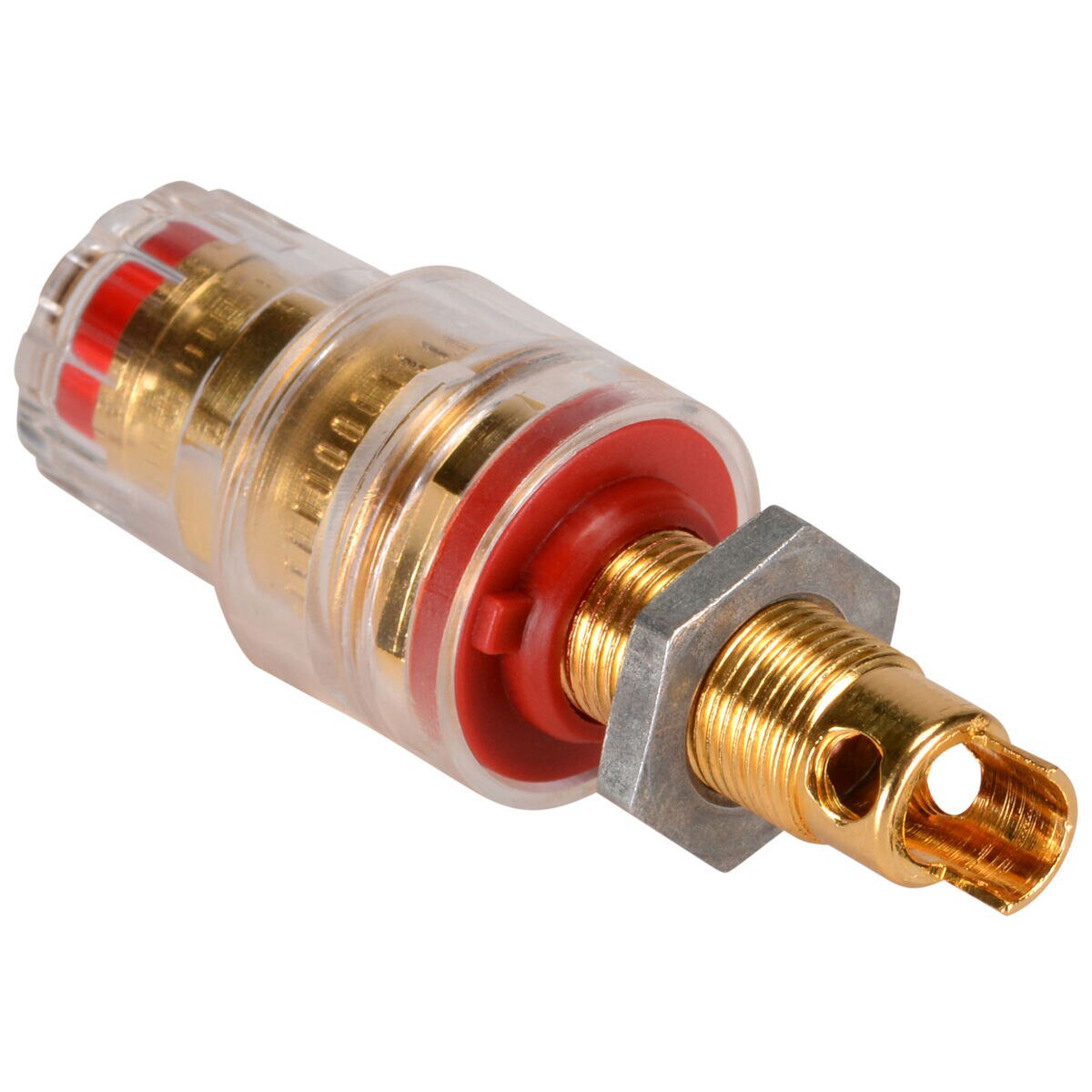 WBT 0765R Midline Fully Insulated Binding Post Banana Jack Red